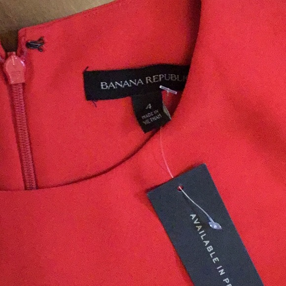 Red Dress with Side Ruffle *NWT* - Picture 2 of 5